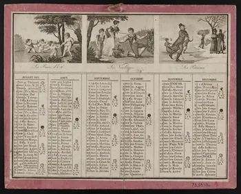estampe Almanach de 1833 1973.53.130 Photo Mucem