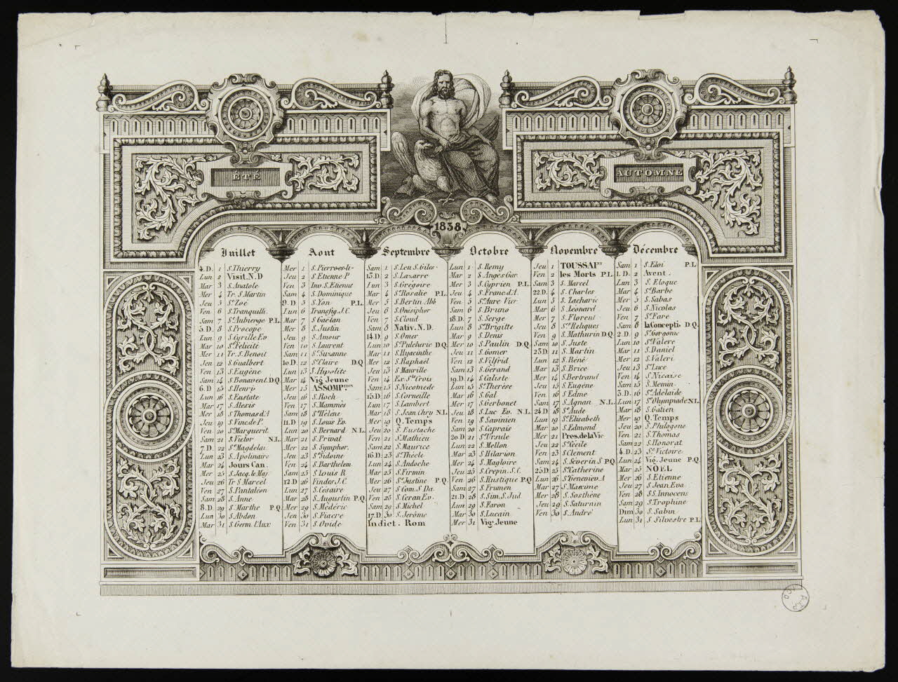 estampe ETE  1838  AUTOMNE 1973.53.141 Photo Mucem