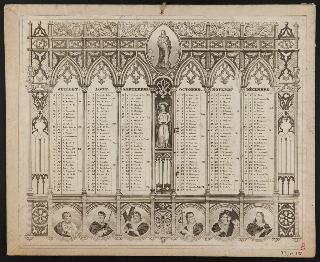 estampe Almanach 1841 1973.53.146  Photo Mucem