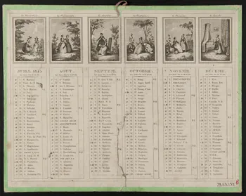 estampe Almanach de 1845 1973.53.159 Photo Mucem