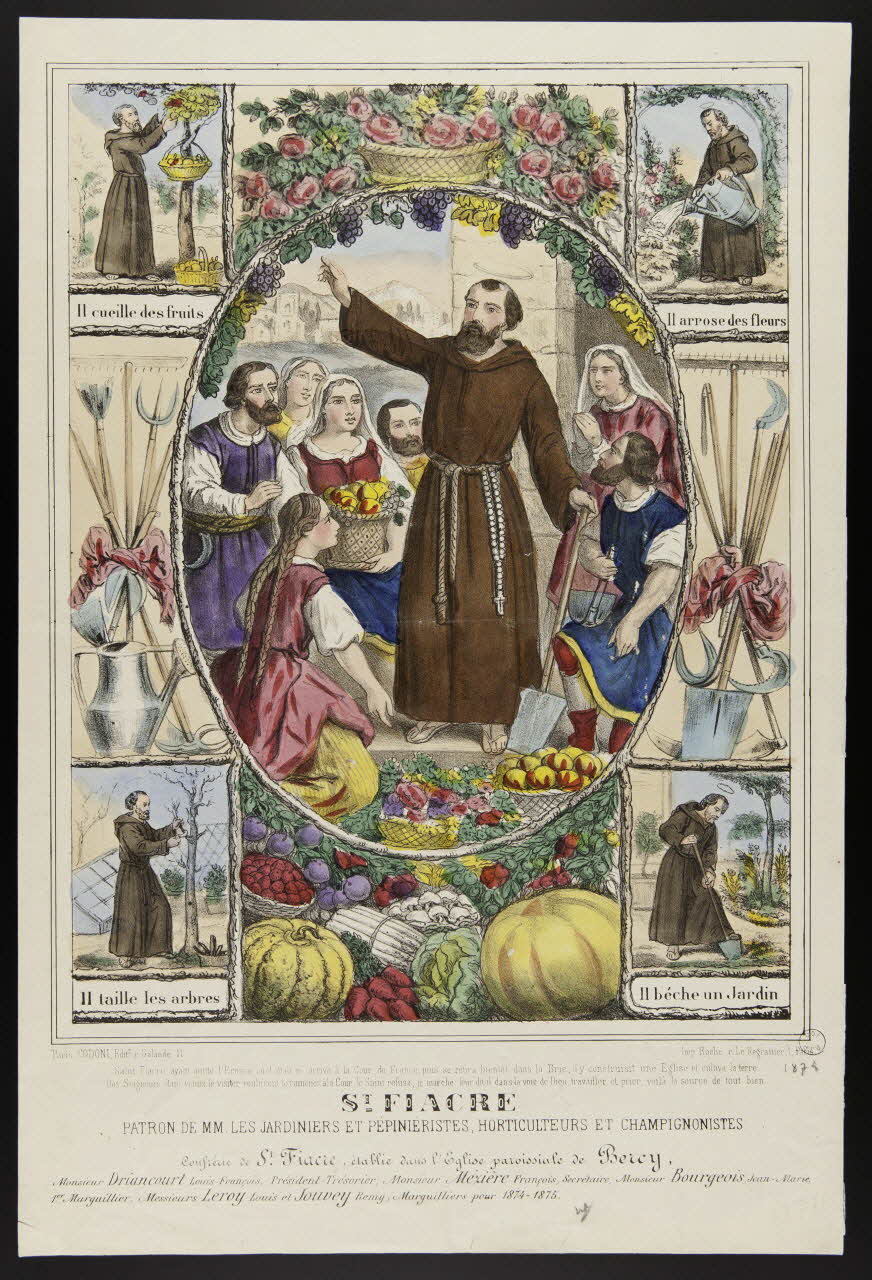 estampe St. FIACRE. 1973.53.16 Photo Mucem