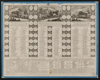 estampe ALMANACH DU VOYAGEUR 1847. 1973.53.160 Photo Mucem
