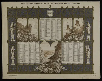 estampe Calendrier pour l'année 1847 1973.53.167 Photo Mucem