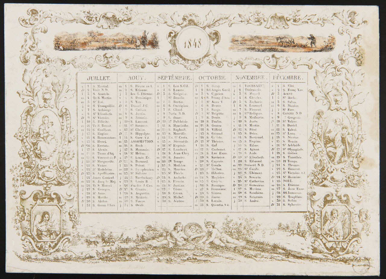 estampe Almanach de l'année 1848 1973.53.173.2 Photo Mucem