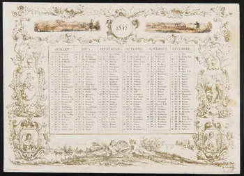 estampe Almanach de l'année 1848 1973.53.173.2 Photo Mucem