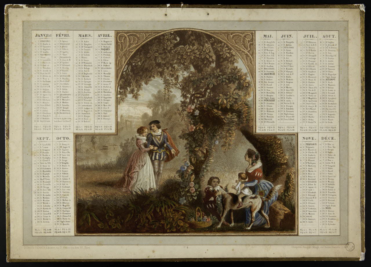 estampe Calendrier 1973.53.187 Photo Mucem