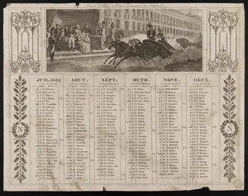 estampe Almanach de l'année 1862 1973.53.189.2 Photo Mucem