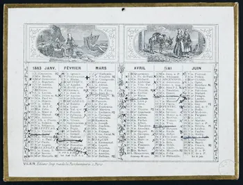estampe Almanach 1973.53.207  Photo Mucem