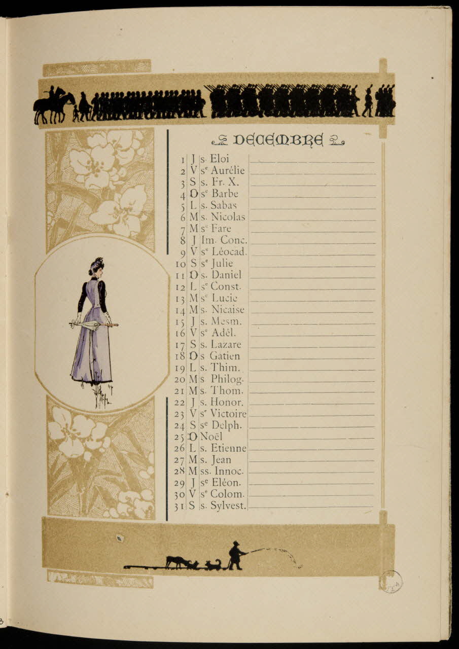 Caran d'Ache ; Coquelin et Cie album DECEMBRE Paris 1892 1973.53.217.14 Photo Mucem