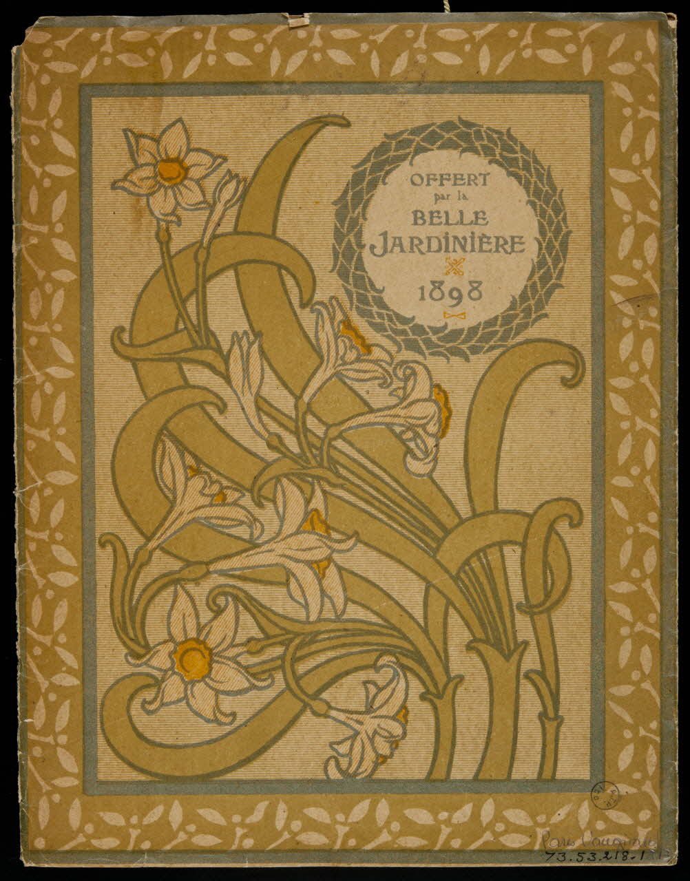 ALBUM OFFERT  par la  BELLE  JARDINIERE  1898 1973.53.218.1/13 Photo Mucem