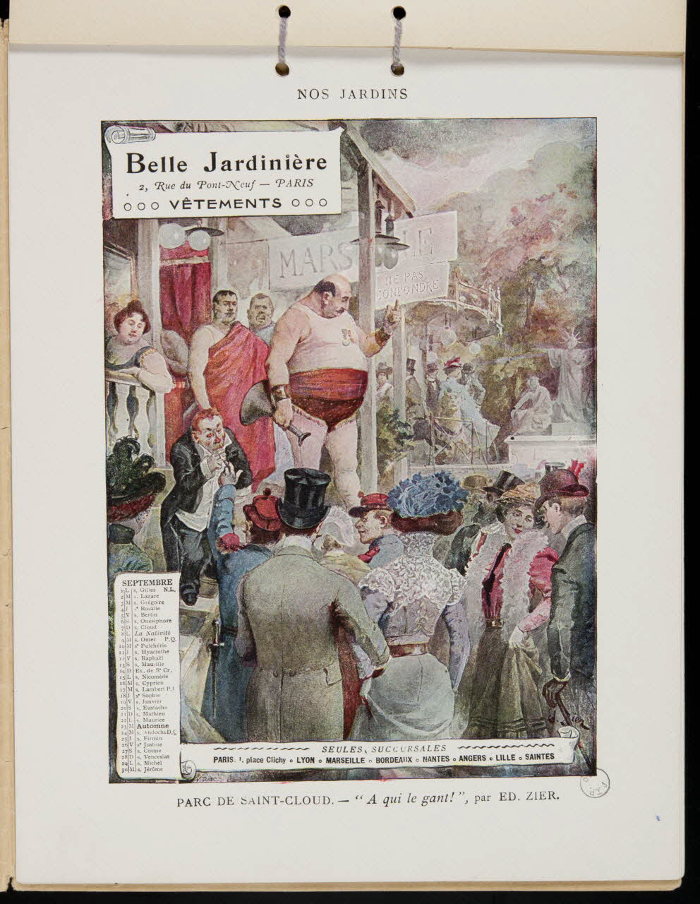 Edouard Zier ; G Malherbe De album PARC DE SAINT-CLOUD. Paris 1902 1973.53.219.10 Photo Mucem