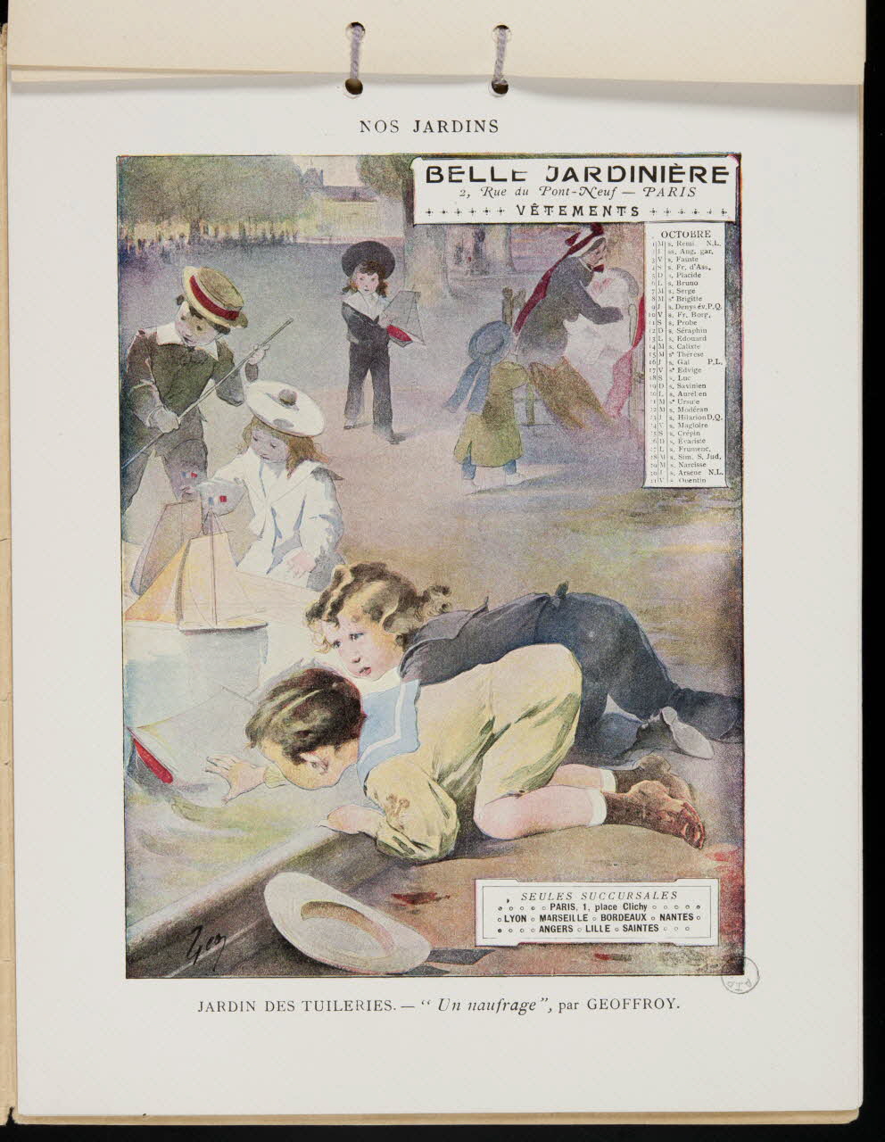 Geoffroy ; G Malherbe De album JARDIN DES TUILERIES. Paris 1902 1973.53.219.11 Photo Mucem