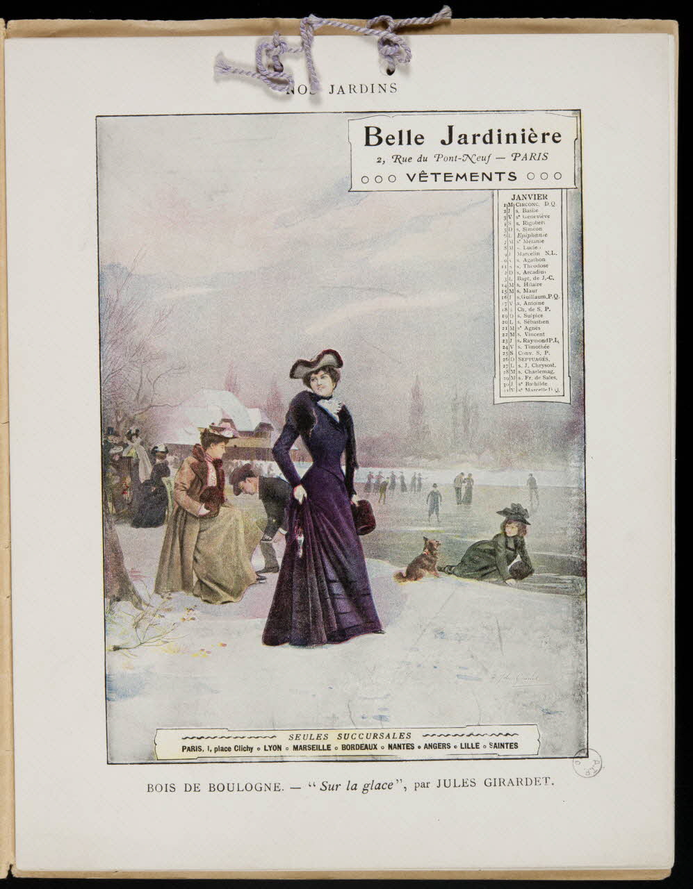 Jules Girardet ; G Malherbe De album BOIS DE BOULOGNE. Paris 1902 1973.53.219.2 Photo Mucem