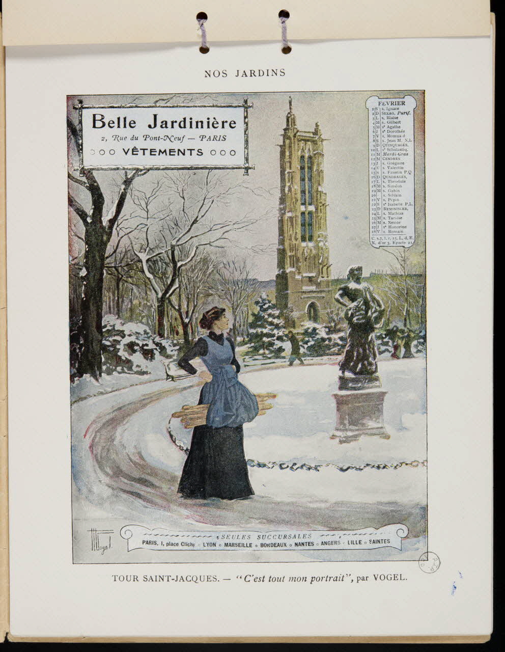 Vogel, H. ; G Malherbe De album TOUR SAINT-JACQUES. Paris 1902 1973.53.219.3 Photo Mucem