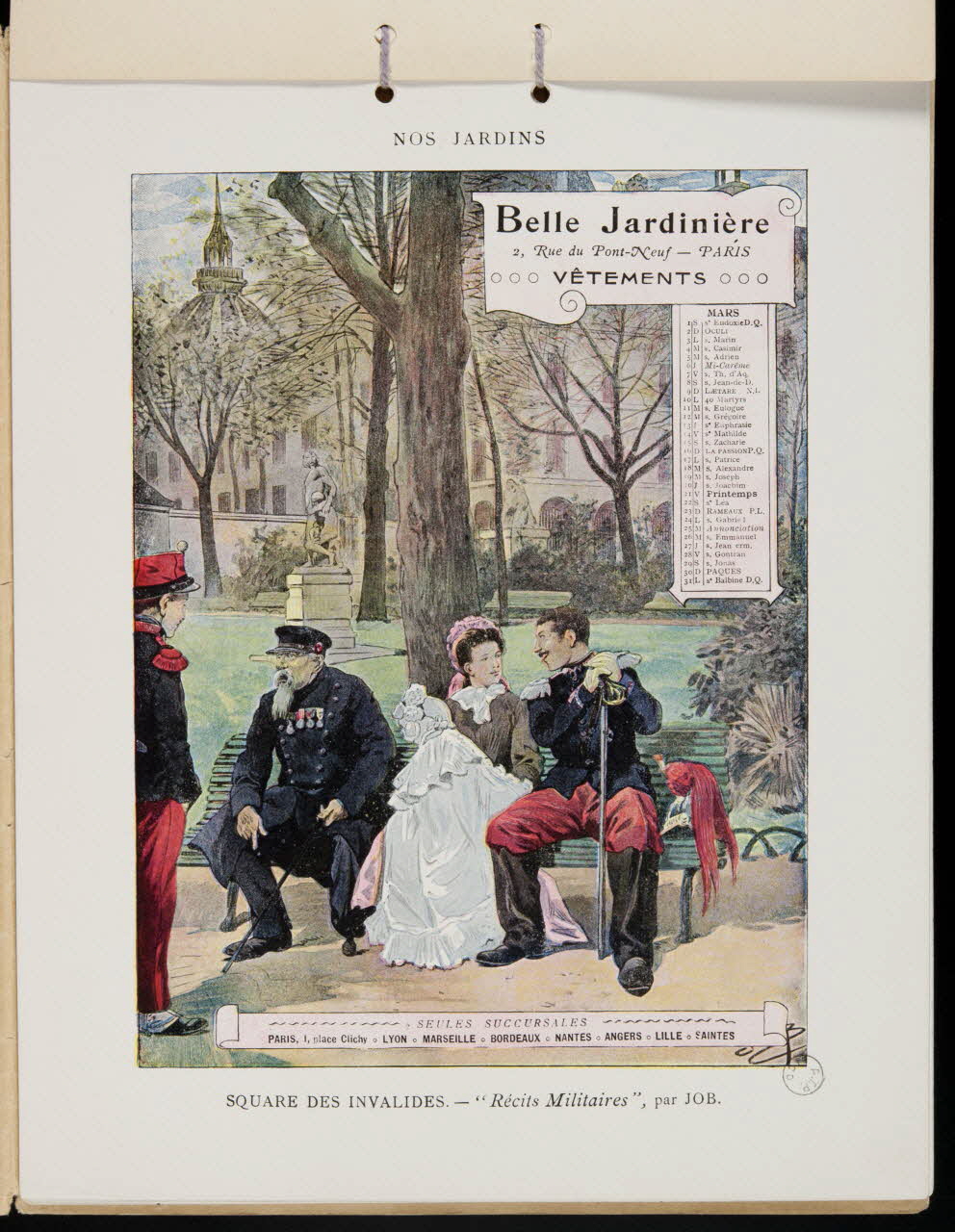 Maison Job ; G Malherbe De album SQUARE DES INVALIDES. Paris 1902 1973.53.219.4 Photo Mucem