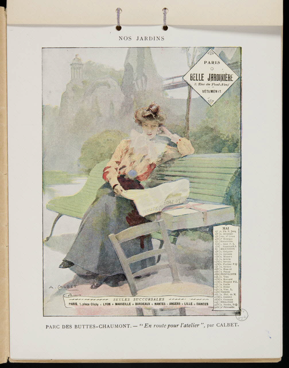 Calbet ; G Malherbe De album PARC DES BUTTES-CHAUMONT. Paris 1902 1973.53.219.6 Photo Mucem