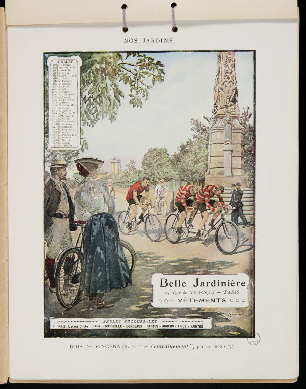 Georges Scott ; G Malherbe De album BOIS DE VINCENNES. Paris 1902 1973.53.219.8 Photo Mucem