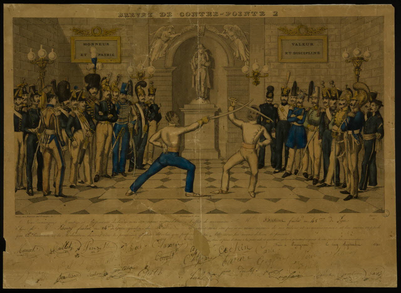 estampe BREVET DE CONTRE-POINTE 2 1973.53.23 Photo Mucem