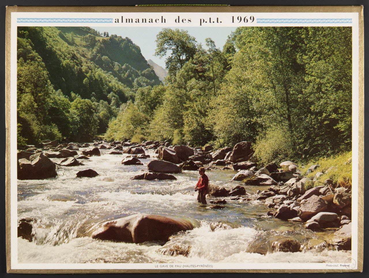 estampe ALMANACH DES P.T.T. 1969  ES-TU PRÊT ? 1973.53.262 Photo Mucem