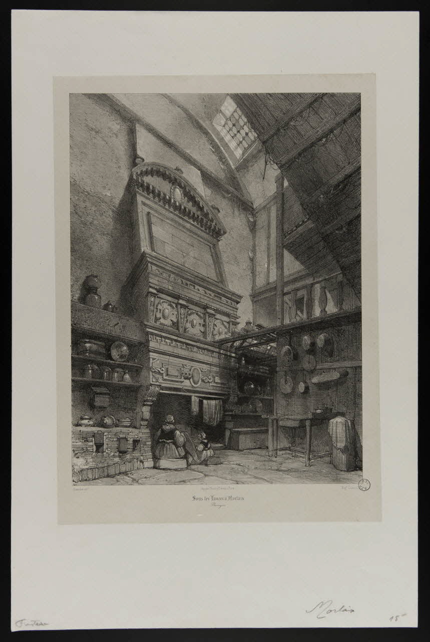 estampe Sous les Lances à Morlaix. 1973.53.28 Photo Mucem