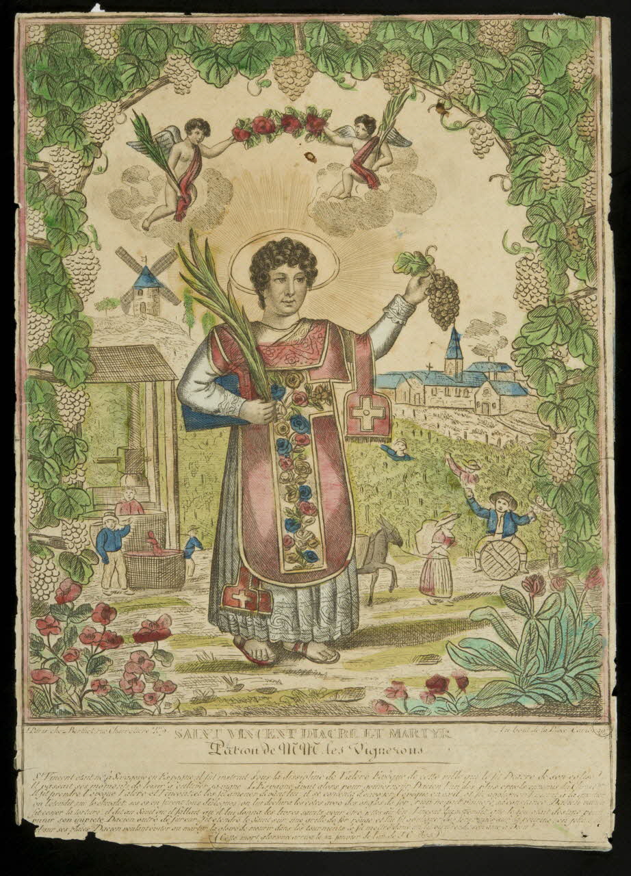 estampe SAINT VINCENT DIACRE ET MARTYR 1973.53.38 Photo Mucem