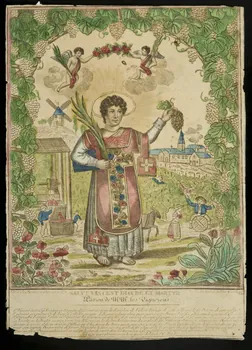 estampe SAINT VINCENT DIACRE ET MARTYR 1973.53.38 Photo Mucem