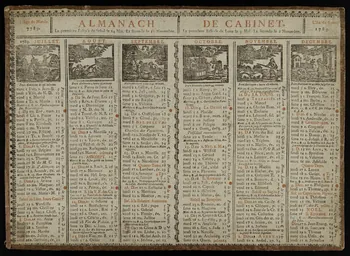 estampe ALMANACH DE CABINET 1973.53.56 Photo Mucem