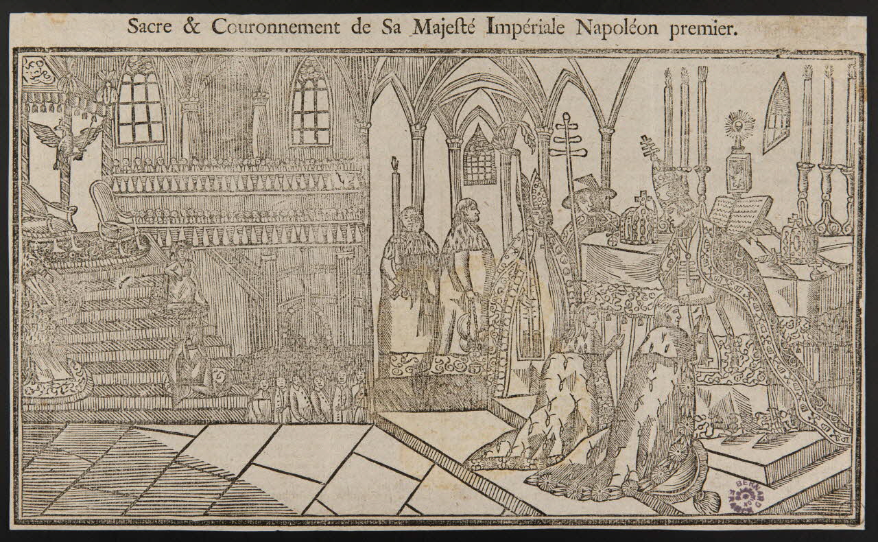estampe Sacre & Couronnement de Sa Majesté Impériale Napoléon premier 1973.53.6 Photo Mucem