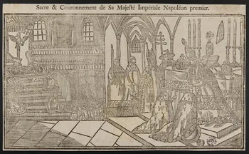 estampe Sacre & Couronnement de Sa Majesté Impériale Napoléon premier 1973.53.6 Photo Mucem