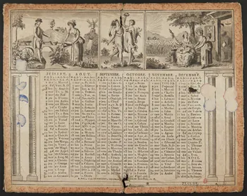 estampe Almanach de l'année 1809 1973.53.82 Photo Mucem