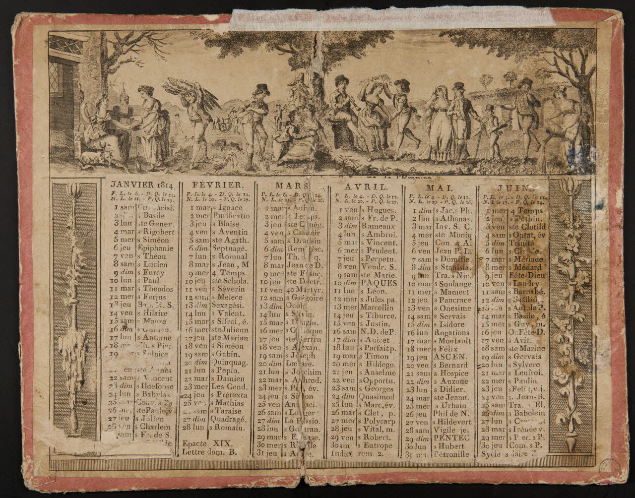 estampe Calendrier 1973.53.93 Photo Mucem