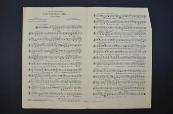 Fermo Dante Marchetti ; Maurice De Féraudy partition de musique petit format 1905 1965.146.8  Photo Mucem