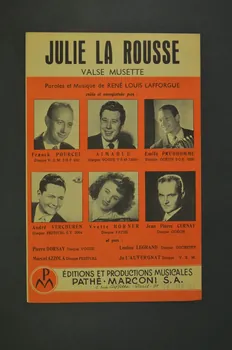 René Louis Lafforgue ; Pathé Marconi chanson petit format Île-de-France, France 1956 1966.138.31 Photo Mucem