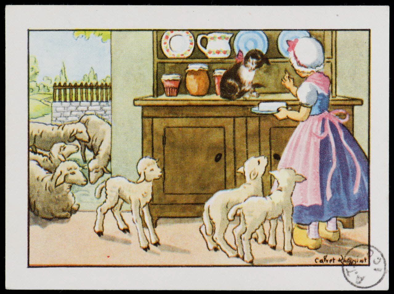 estampe La petite bergère 1973.54.123 Photo Mucem