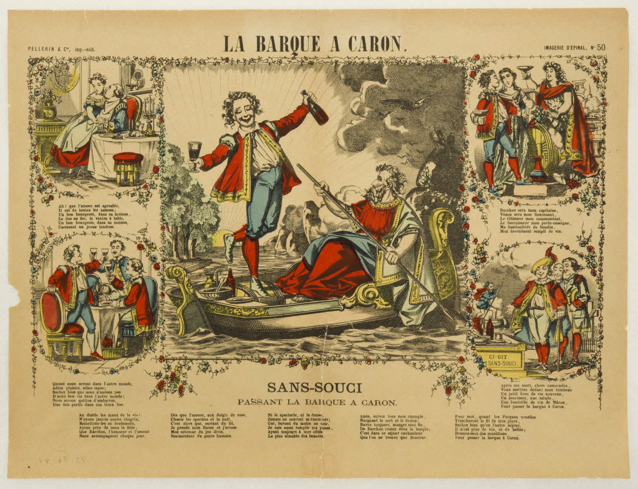 estampe LA BARQUE A CARON. 1973.54.41 Photo Mucem