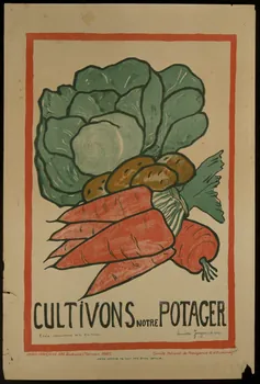 estampe CULTIVONS NOTRE POTAGER 1973.54.46 Photo Mucem