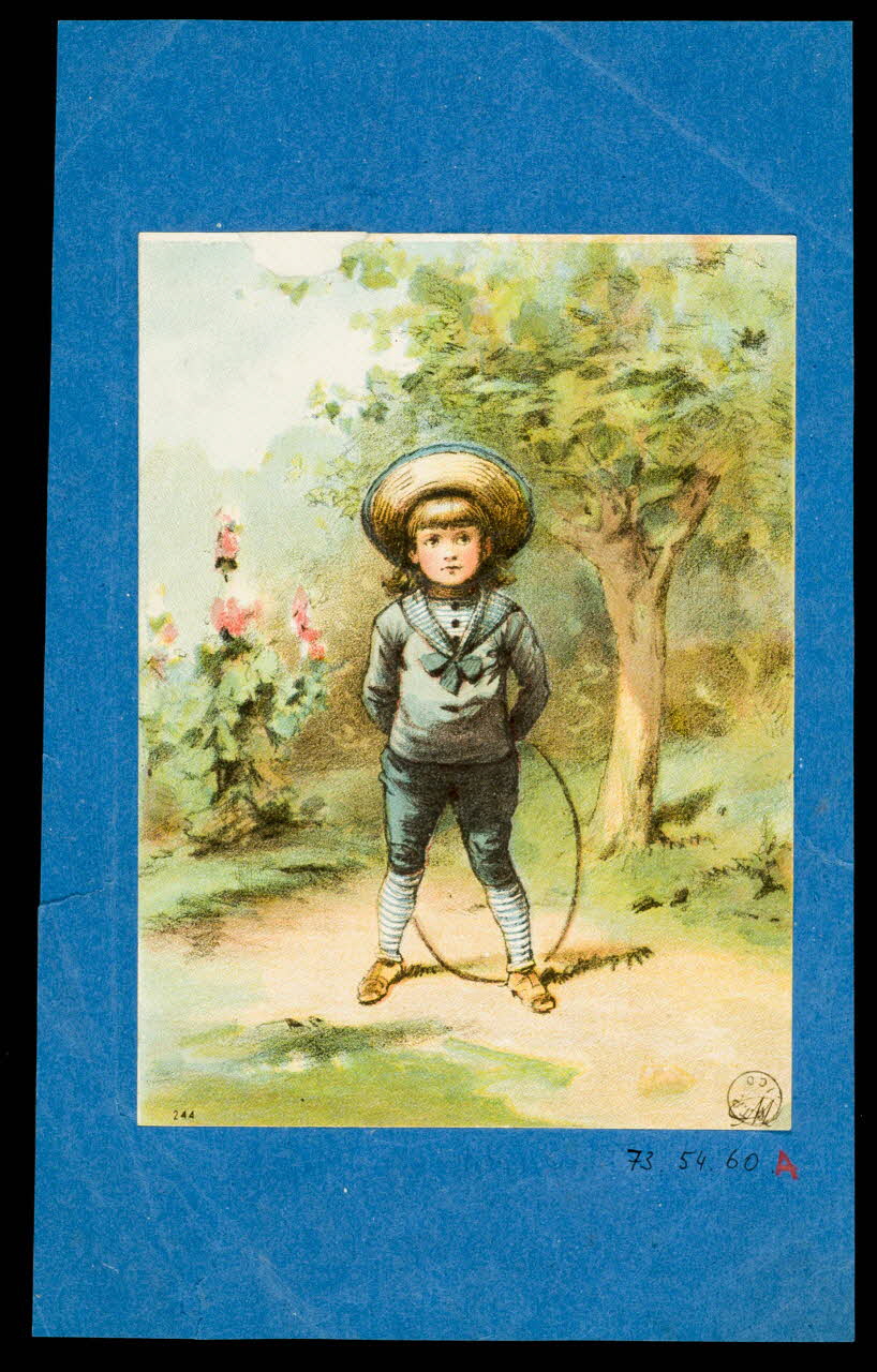 estampe Fillette au cerceau 1973.54.60 Photo Mucem