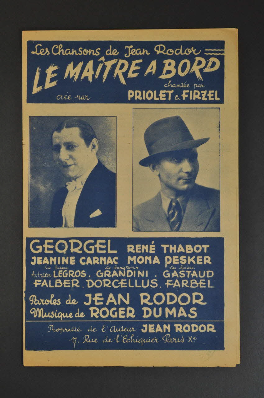 chanson petit format 1966.138.33 Photo Mucem