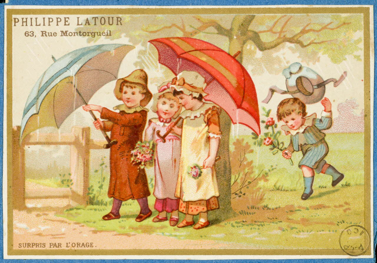 estampe SURPRIS PAR L'ORAGE. 1973.54.93 Photo Mucem