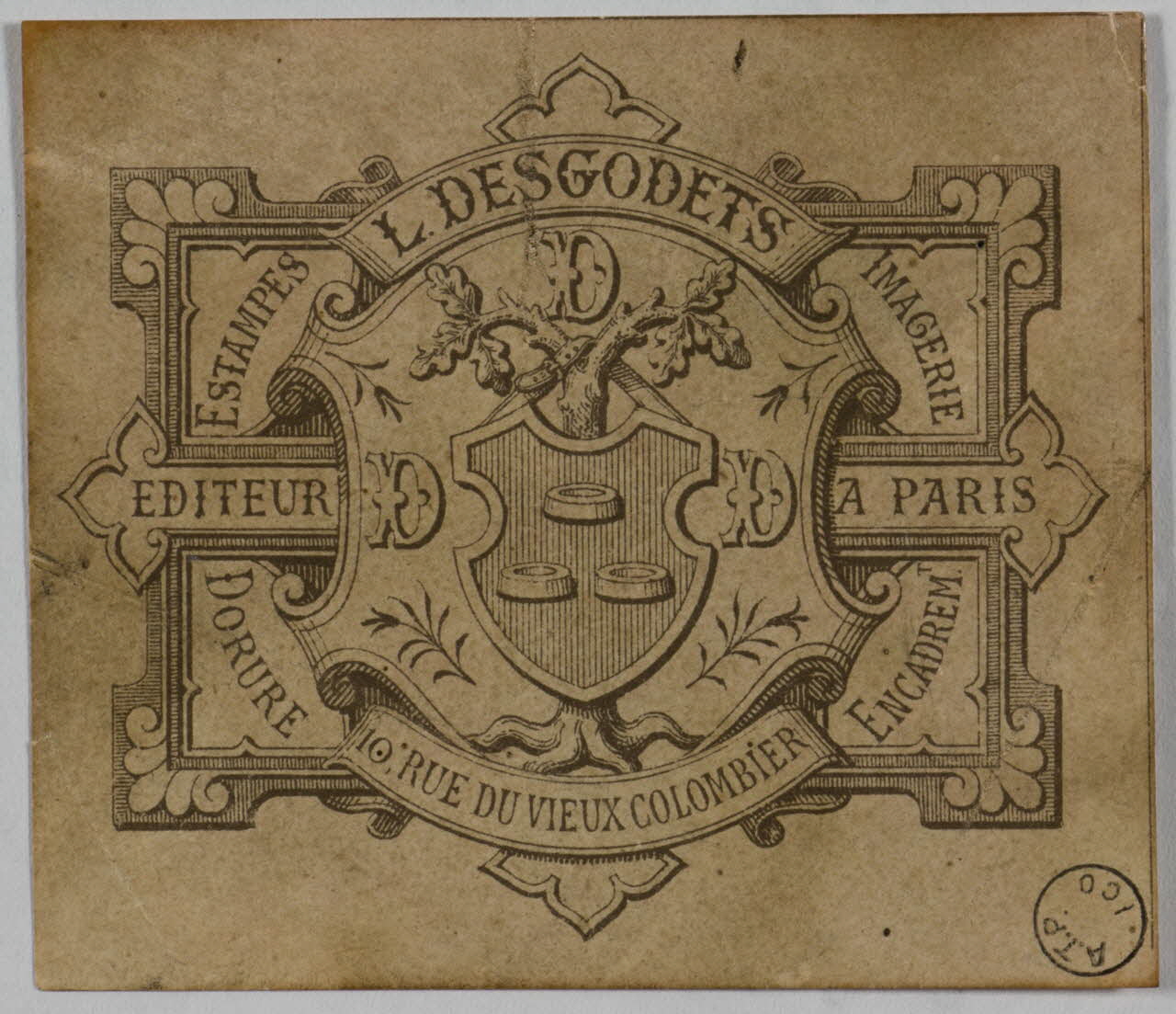 estampe L. DESGODETS  EDITEUR A PARIS 1973.54.99 Photo Mucem