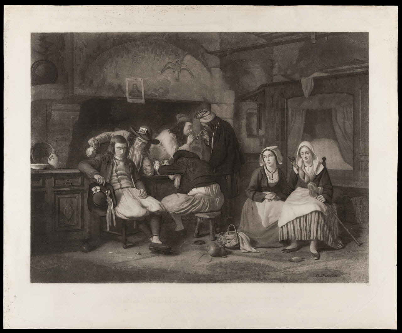 estampe LES CONSCRITS BRETONS. 1973.55.2 Photo Mucem