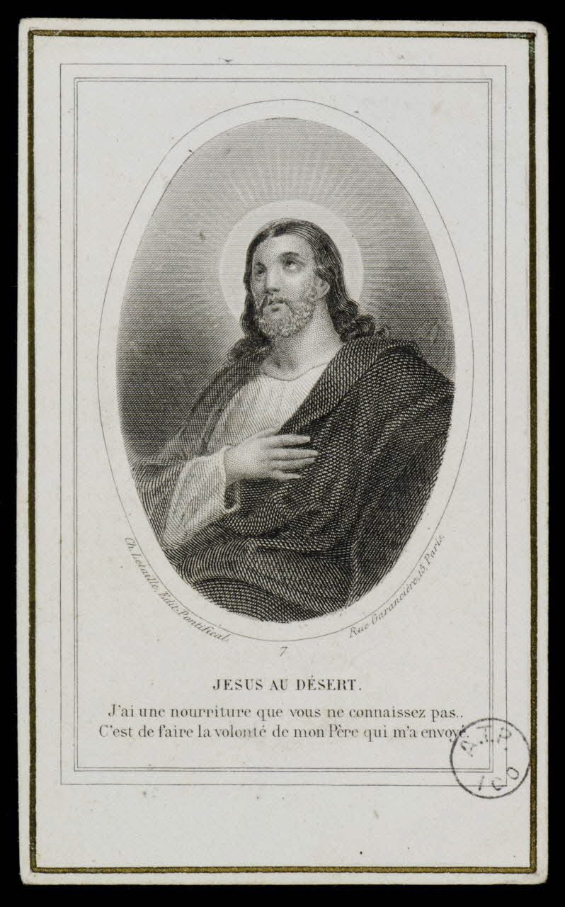 estampe JESUS AU DESERT. 1973.56.10 Photo Mucem
