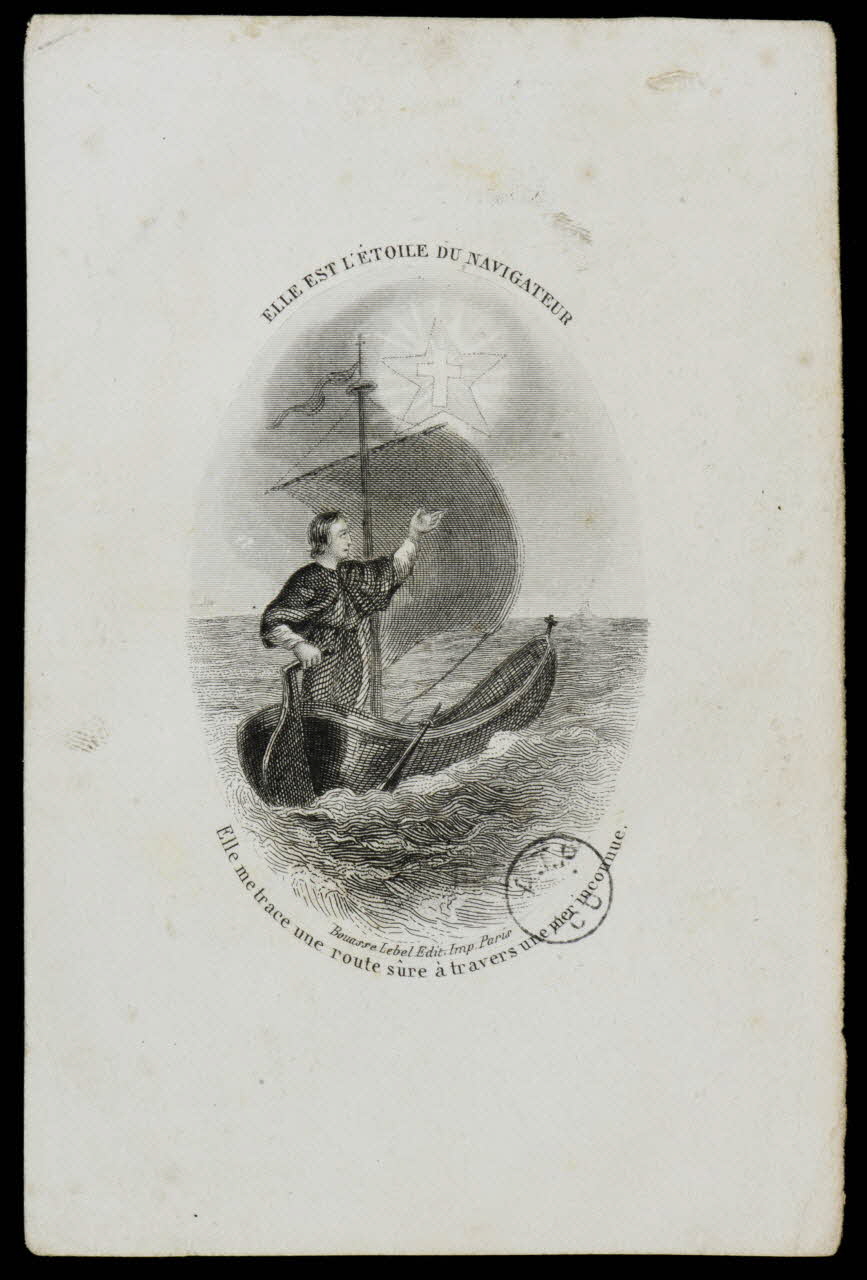 estampe ELLE EST L'ETOILE DU NAVIGATEUR  Elle me trace une route sûre à travers une mer inconnue. 1973.56.9 Photo Mucem