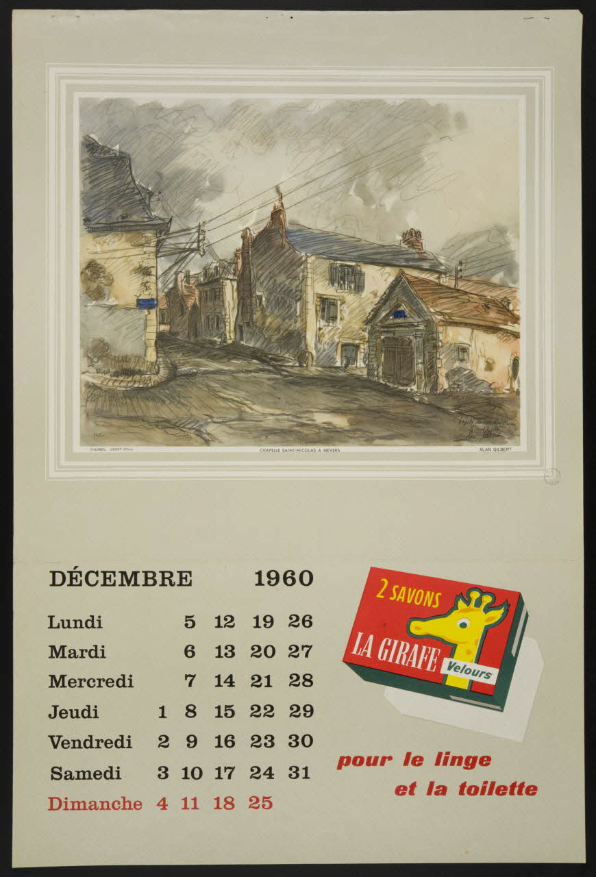 estampe CHAPELLE SAINT-NICOLAS A NEVERS 1973.59.35 Photo Mucem