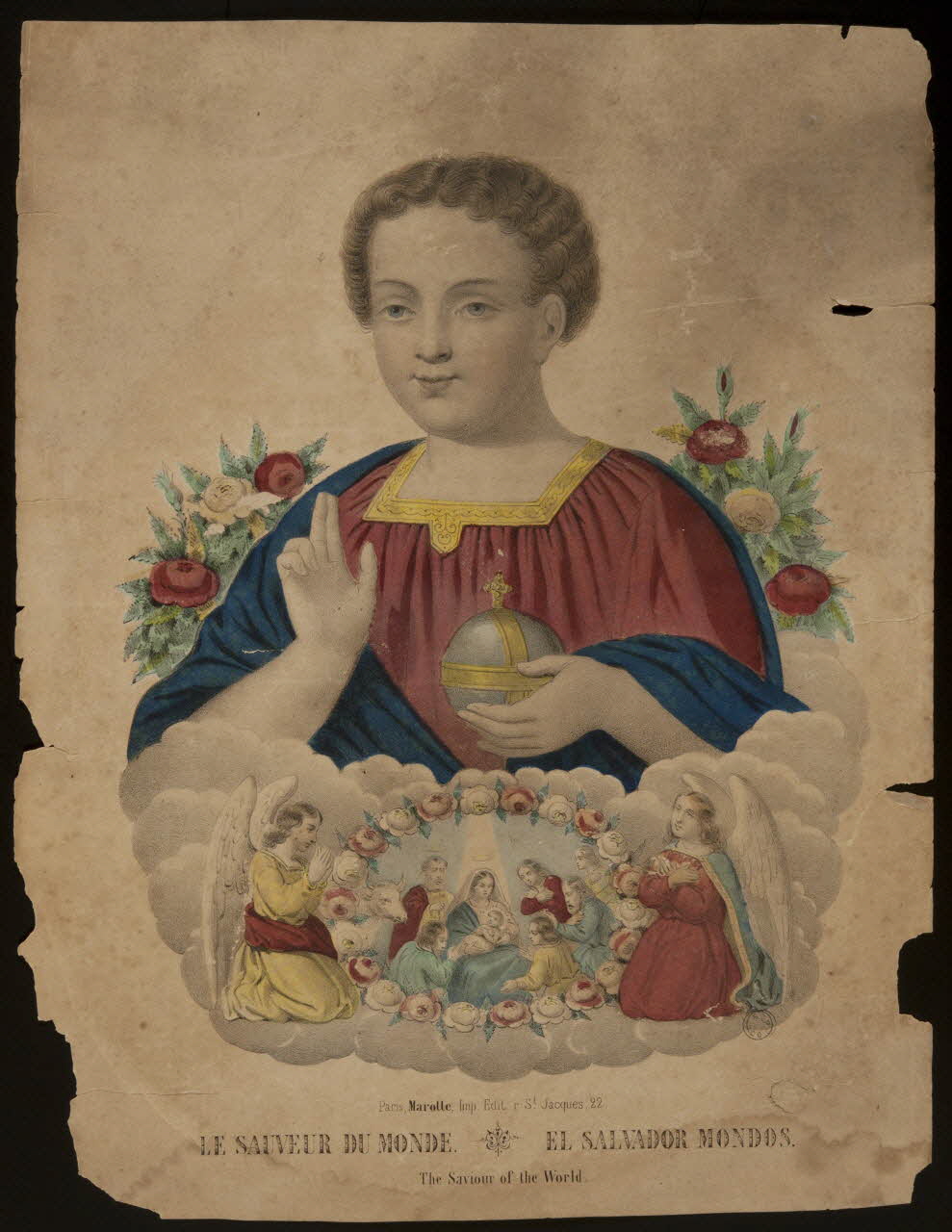 estampe LE SAUVEUR DU MONDE.  EL SALVADOR MONDOS. 1973.63.1 Photo Mucem