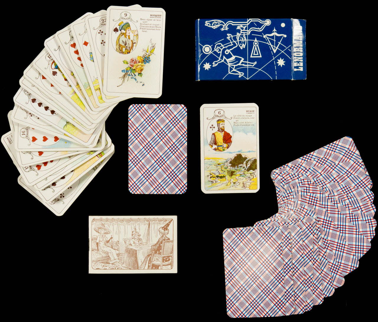 jeu de cartes jeu de cartes de Mlle Lenormand Belgique 1972 1973.86.1.1-38 Photo Mucem