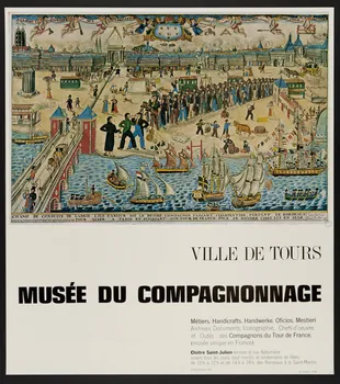 estampe VILLE DE TOURS  MUSEE DU COMPAGNONNAGE 1973.88.7  Photo Mucem