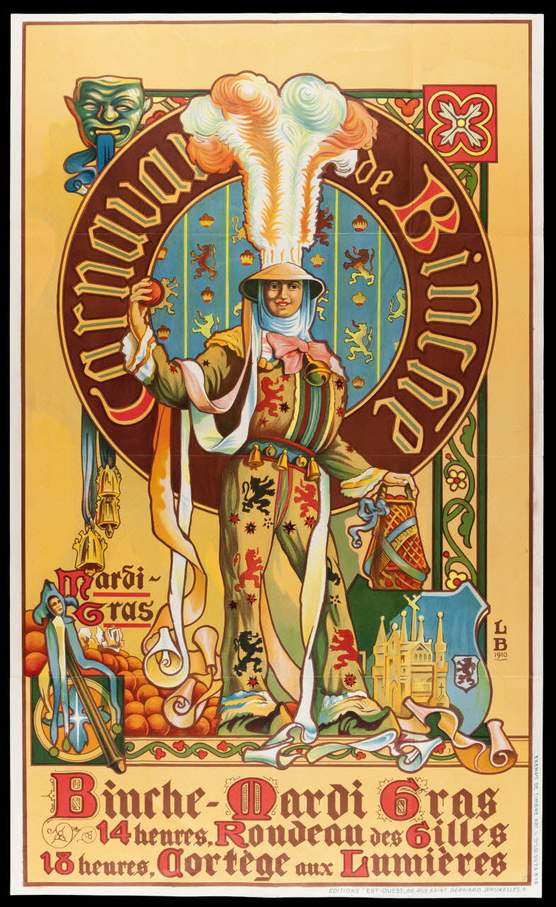 estampe Carnaval de Binche 1973.90.12 Photo Mucem