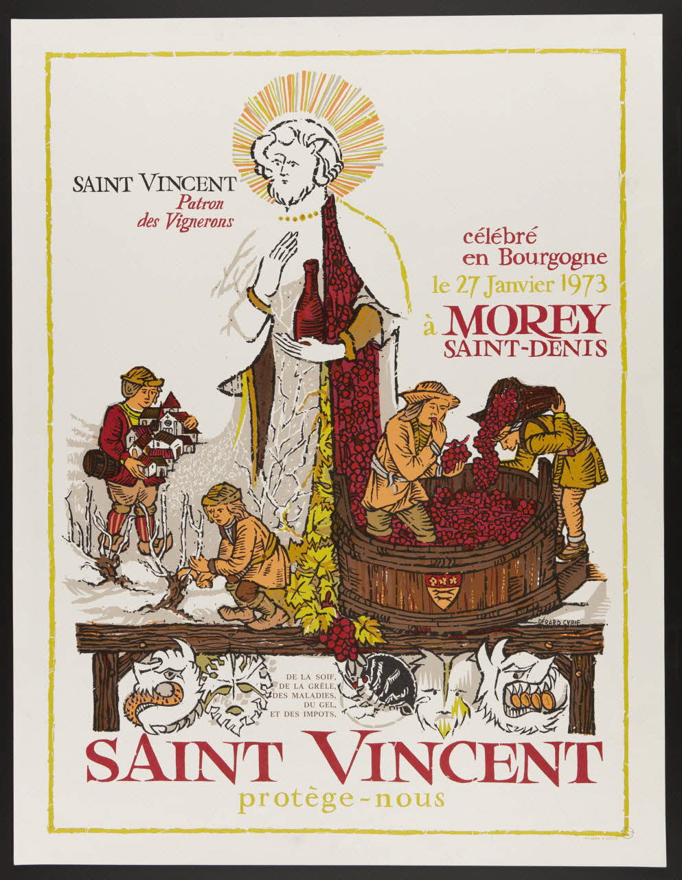 estampe SAINT VINCENT  protège-nous 1973.90.13 Photo Mucem
