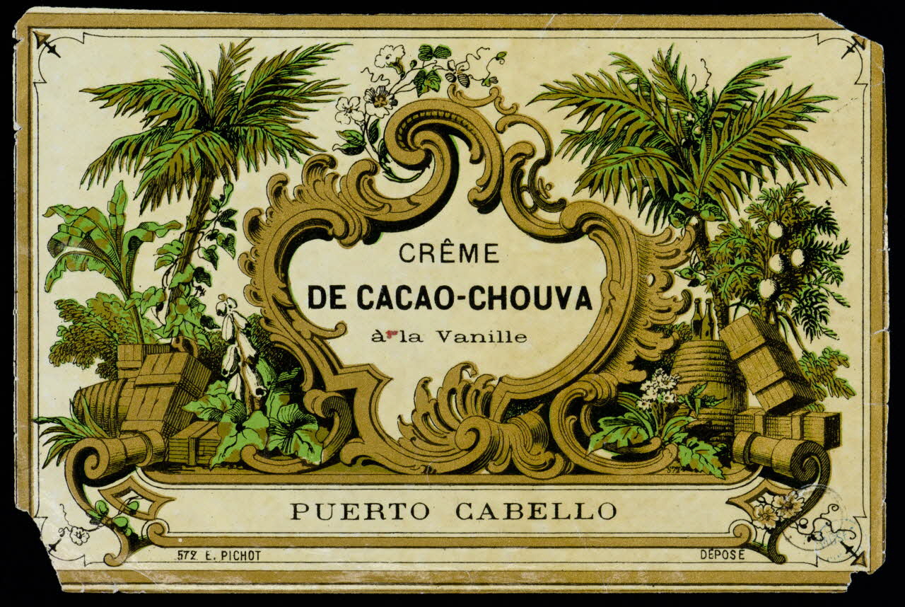 estampe CRÊME  DE CACAO-CHOUVA  à la Vanille 1973.90.27 Photo Mucem